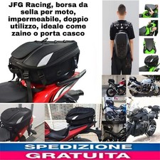 Borsa da sella x moto, impermeabile, ideale come Zaino O porta Casco.Porta Ogget