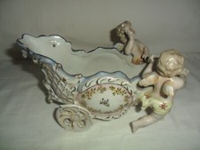 Antico porcellana di Meissen carrozza con angeli vedi marchio