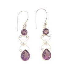 Orecchini Argento 925 Ametista