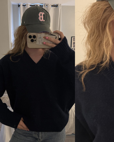 Maglione oversize zara blu - maglione,