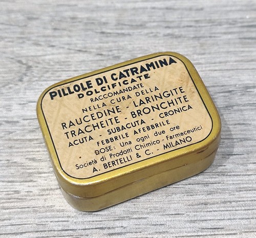 Scatoletta latta pillole - scatoletta,