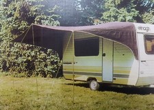 TENDALINO PARASOLE PER CARAVAN TAGLIA 3 MARRONE CON PALERIA CAMPEGGIO VIAGGIO