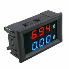 VOLTMETRO voltometro DIGITALE AMPEROMETRO LCD DISPLAY PANNELLO INCASSO 100V 10A