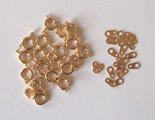 Anelli bulloni placcati - 20, oro