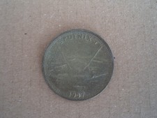 Vecchio gettone medaglia shell - gettone,