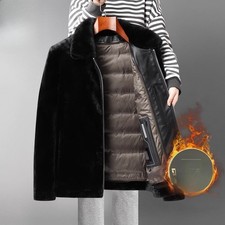 Piumino uomo pelliccia visone