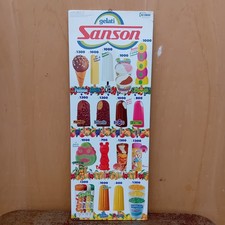 Insegna tabella gelati sanson - gelati,
