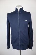 LACOSTE FELPA CON ZIP JACKET UOMO Tg 3 MAN SPORT JACKET SWEATSHIRT VINTAGE LOGO