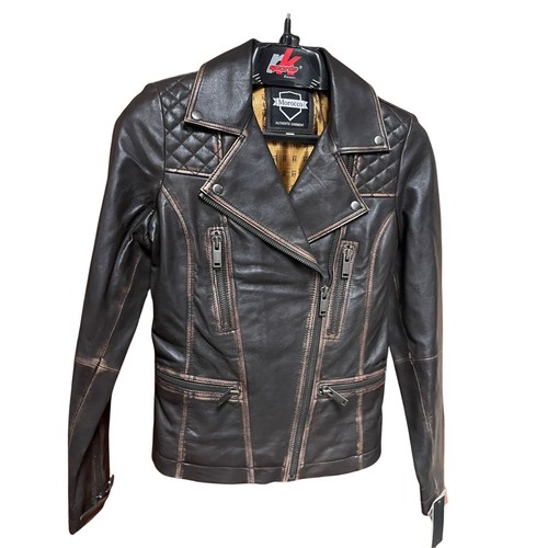 Giacca pelle fashion retro - giacca,