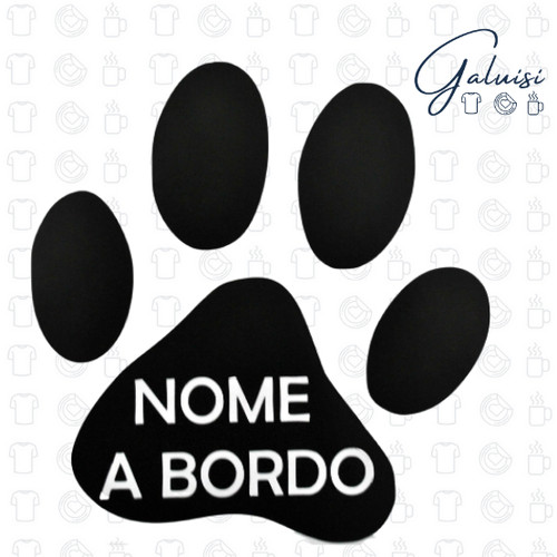 Adesivo sticker zampa cane - adesivo,