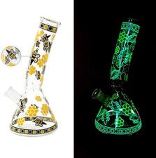 Bong in vetro ape 7,8" Glow In
