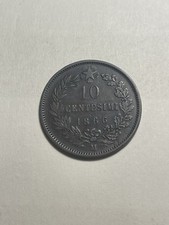 ITALIA MONETA 10 CENT. 1866 ZECCA M VITT. EMANUELE II CONDIZIONI VEDI FOTO