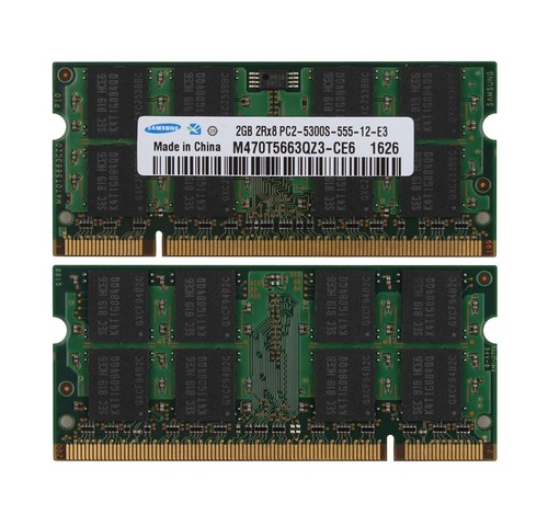 4gb ram 2gb pc2 5300s - 2x,