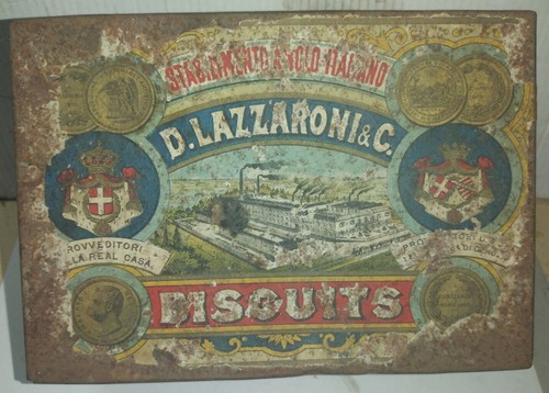 Antica scatola biscotti - antica,