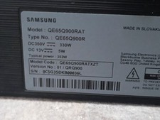 TV Qled Samsung 65pollici QE65Q900 Spento