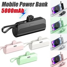 Mini power bank portatile esterno batteria 5000mAh per smartphone iPhone Android