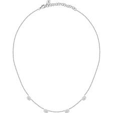 Collana donna/ragazza gioielli Morellato linea Pavé SAZB01 argento 925 % zirconi