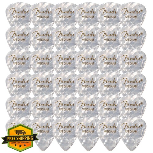 Fender picks medium bianco - fender,