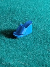 Vintage Barbie In The Swim PAK Blue Foil Zeppa Scarpe Blu Zeppe Bambola Mattel