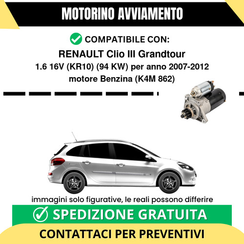 Motorino avviamento renault - motorino,