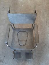 Sedia con Wc incorporato e rotelle per Anziani Vintage In Pelle