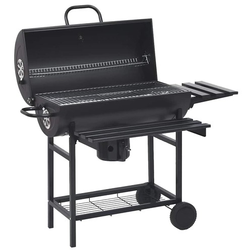 Barbecue barile con ruote e - barbecue,