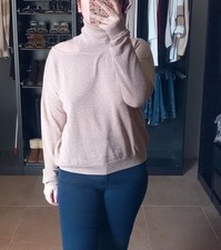 Maglione dolcevita rosa liu - liu, jo