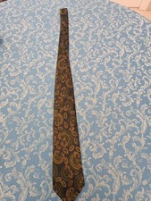 FENDI ROMA 100% SETA SILK TIE CRAVATTA NECKTIE MADE ITALY VINTAGE CLASSIC H19