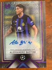  Alessandro Bastoni Inter Milan Topps Museum UCL Autografo 2023-24 80/99