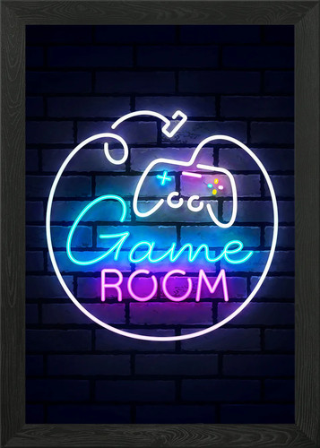 Sala giochi con cornice - con,