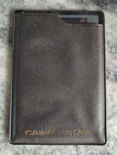 1985 credit card size - size, casio