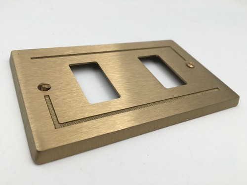 Placca bronzata ottone - placca, in