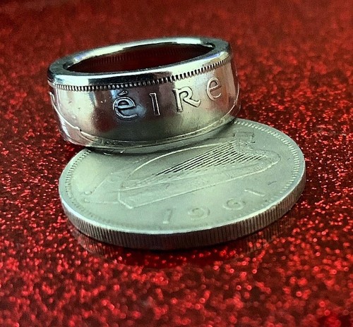 Anello con moneta - , irlandese