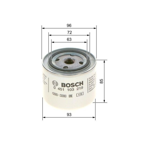 Filtro olio bosch 0451103219 - bosch,