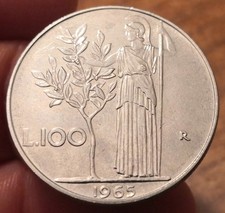Moneta 100 Lire 1965, Italia