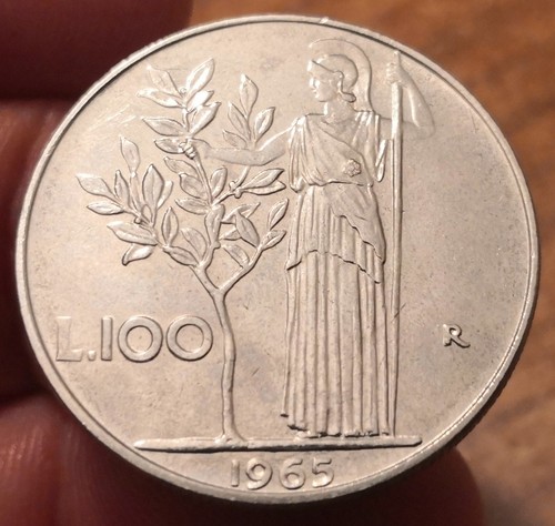 Moneta 100 lire 1965 - lire, 1965,