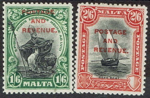 Malta 1928 affrancatura - malta,