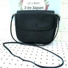 Borsa a tracolla Burberry in pelle tracolla Nova Check nera usata dal Giappone