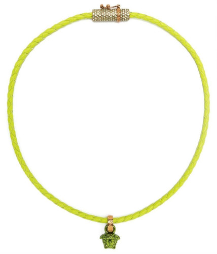 Collana girocollo pelle - collana, in
