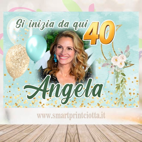 Striscione banner compleanno - striscione,