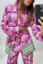 Zara Stampato Raso Giacca