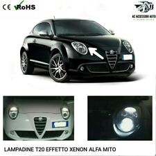 COPPIA LAMPADINE DIURNE POSIZIONE ALFA ROMEO MITO T20 EFFETTO XENON BIANCO WHITE
