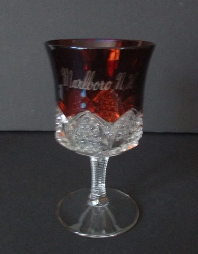 Calice vetro rosso souvenir