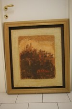 MINEZZI ANTONIO (1939-2021) Olio su tela - no angeli,festa,schifano 