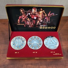 Rara Marvel Iron Man Arc Reactor Replica Magnetica Edizione Limitata Scatola da Collezione