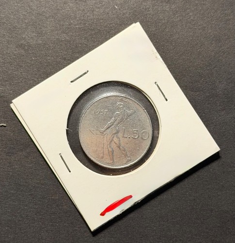 Italia lire 1957 - italia, vulcano