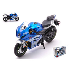 SUZUKI GSX-R 1000 R 2021 BLUE 1:18 Burago Moto Modellino Nuovo
