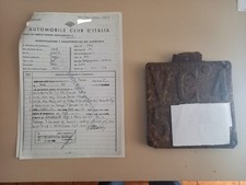 RARA Targa PIAGGIO APE 125cc FARO BASSO 1951 No Libretto, Vespa, Guzzi, Bianchi