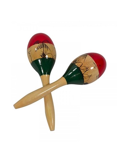 Coppia maracas legno con - legno,