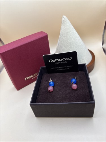 Orecchini goccia perle blu - , e